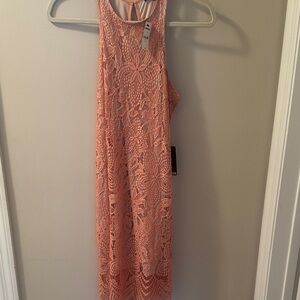 Express Elegant Lace Sleeveless Dress